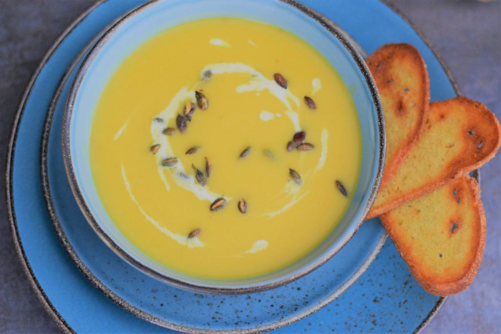 Kürbissuppe Rezept Kartoffelsuppe Kürbis Butternut