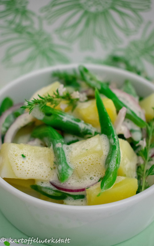 Kartoffelsalat mit Bohnen Kartoffelwerkstatt