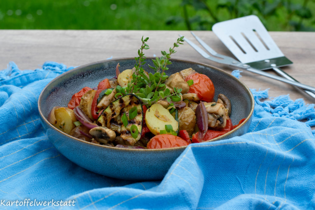 Kartoffelsalat vom Grill