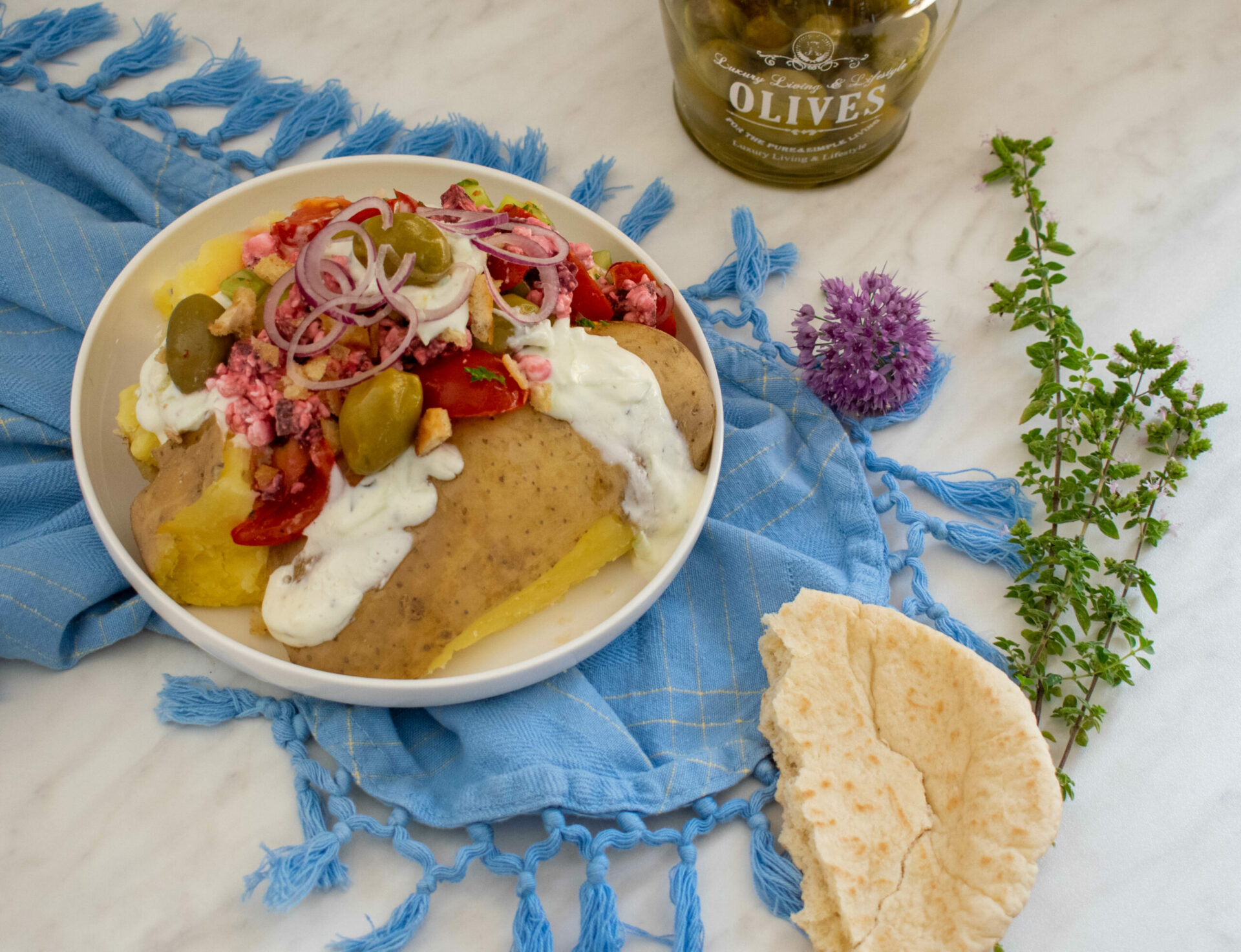 griechische Ofenkartoffel