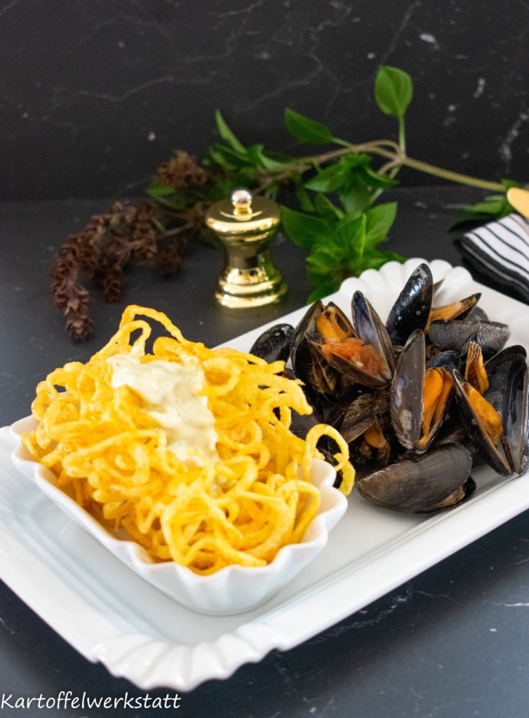 Moules Frites Miesmuscheln