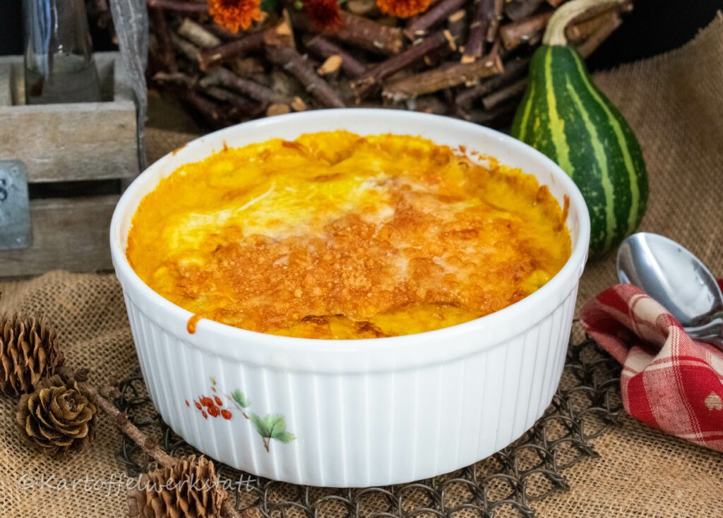 KARTOFFEL KÜRBIS GRATIN - Kartoffelwerkstatt